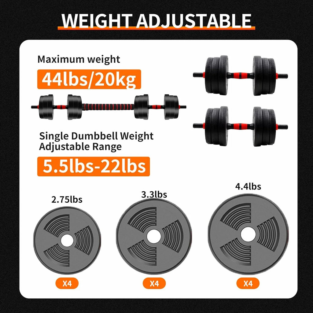 Ultimate Home Gym Adjustable Weight Set 5-44lbs