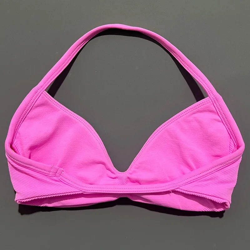 Strappy High Support Sports Bra