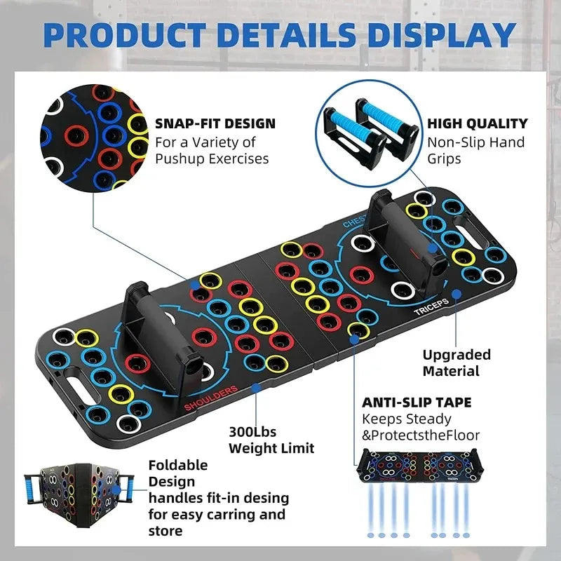 Multi-Muscle Push Up Support Board, Multifunctional Exercise Chest and Abdominal Muscles